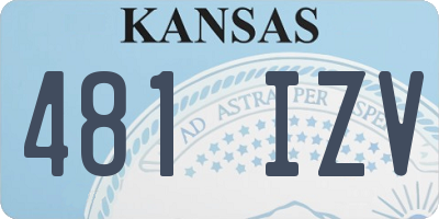 KS license plate 481IZV