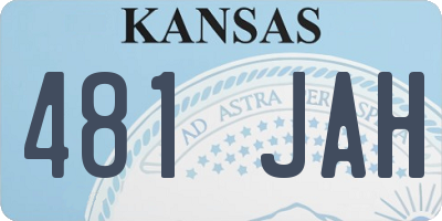 KS license plate 481JAH