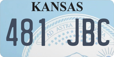 KS license plate 481JBC
