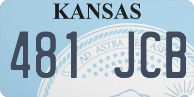 KS license plate 481JCB