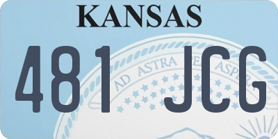 KS license plate 481JCG