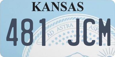 KS license plate 481JCM