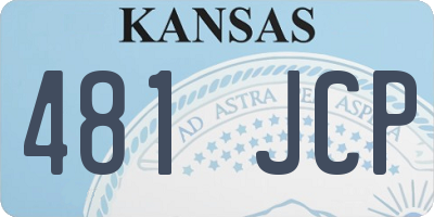 KS license plate 481JCP