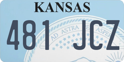 KS license plate 481JCZ