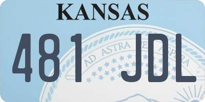 KS license plate 481JDL