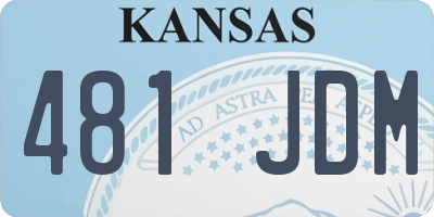 KS license plate 481JDM