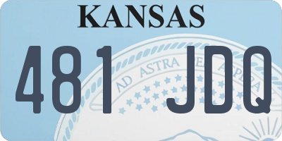 KS license plate 481JDQ
