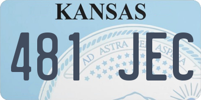 KS license plate 481JEC