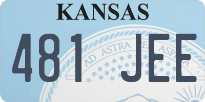 KS license plate 481JEE