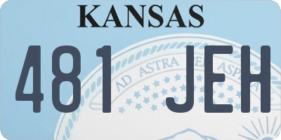 KS license plate 481JEH