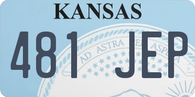 KS license plate 481JEP