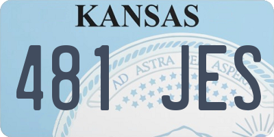 KS license plate 481JES