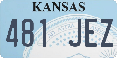 KS license plate 481JEZ