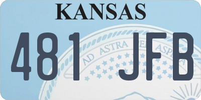 KS license plate 481JFB