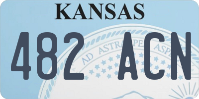 KS license plate 482ACN