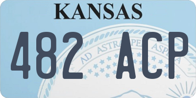 KS license plate 482ACP