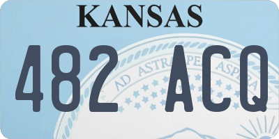 KS license plate 482ACQ