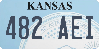 KS license plate 482AEI