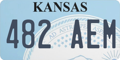 KS license plate 482AEM