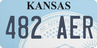 KS license plate 482AER