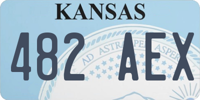 KS license plate 482AEX