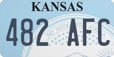 KS license plate 482AFC