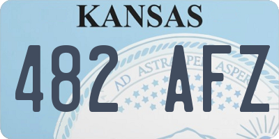 KS license plate 482AFZ