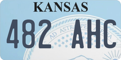 KS license plate 482AHC