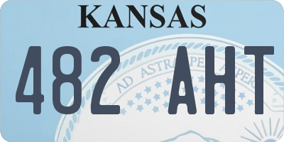 KS license plate 482AHT