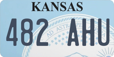 KS license plate 482AHU