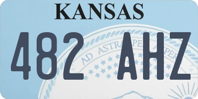 KS license plate 482AHZ