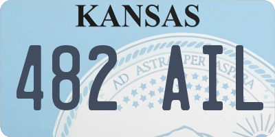 KS license plate 482AIL