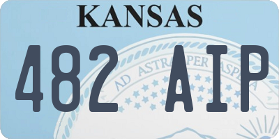 KS license plate 482AIP