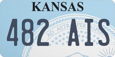 KS license plate 482AIS