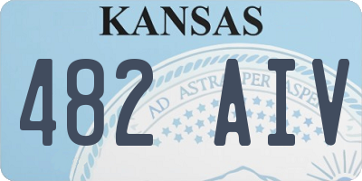 KS license plate 482AIV
