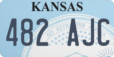 KS license plate 482AJC