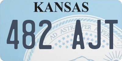 KS license plate 482AJT