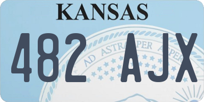 KS license plate 482AJX
