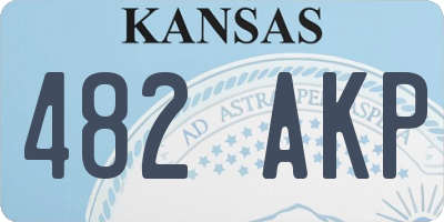 KS license plate 482AKP