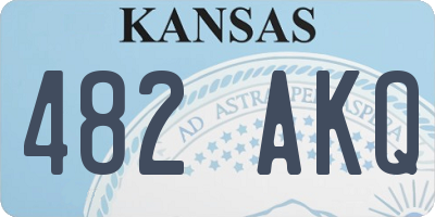 KS license plate 482AKQ