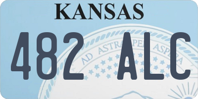 KS license plate 482ALC