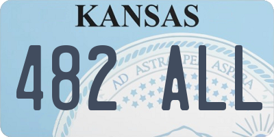 KS license plate 482ALL