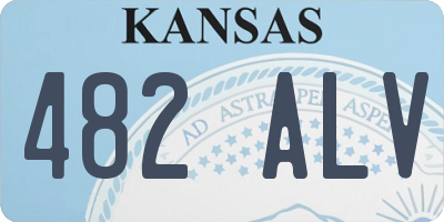 KS license plate 482ALV