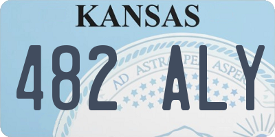 KS license plate 482ALY