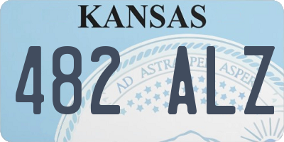 KS license plate 482ALZ