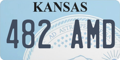 KS license plate 482AMD