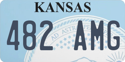 KS license plate 482AMG