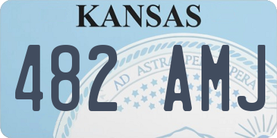 KS license plate 482AMJ