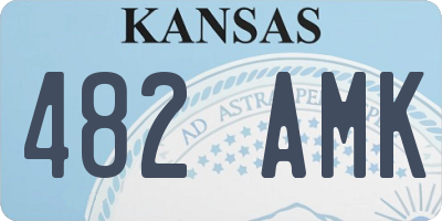 KS license plate 482AMK