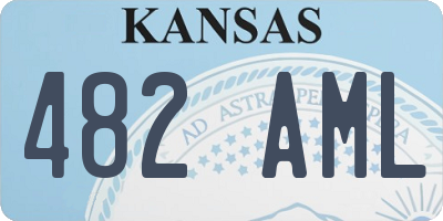 KS license plate 482AML